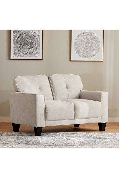 Home Box أريكة براكستون القماشية ثلاثية المقاعد