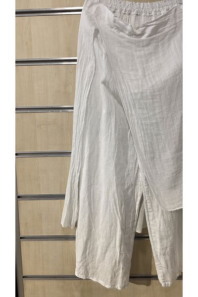 Park Moda Italian Linen Trousers Plain Pattern