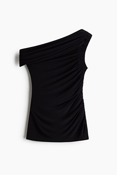 H&M Tek Omuzlu ve Drapeli Üst