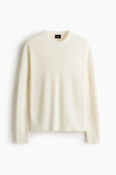 H&M Lastik Örgülü Kazak Regular Fit