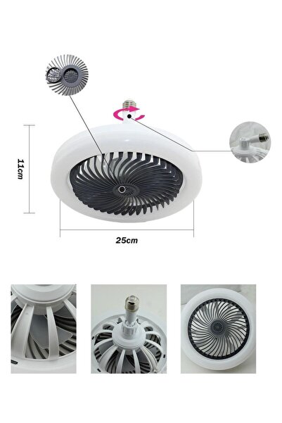 Ünsal Showroom Neno 3 Renk Ledli Pervane Ampul 30W