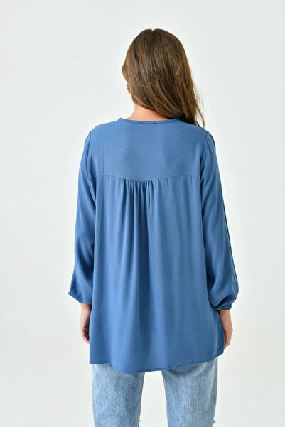 LİFERA Embroidered Şile Cloth Summer Mother Blouse