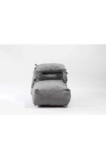 Pufrelax Fotoliu Yoga Minnie si Perna, Material Textil - Moon Grey