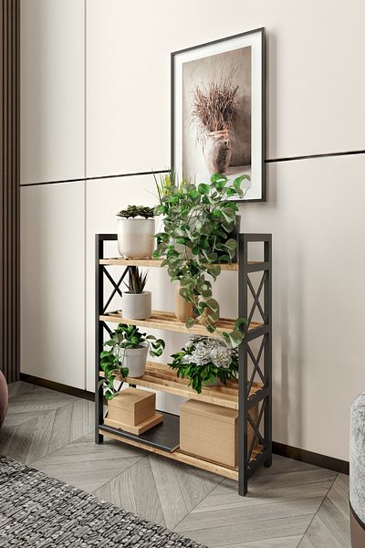messer Decorative Potted Flower Pot 4 Stories