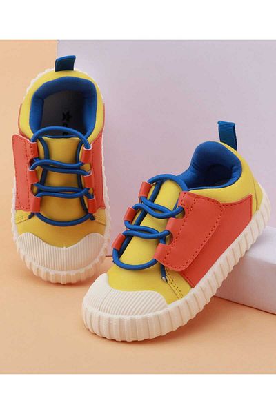 Cute Walk by Babyhug Cute Walk by Babyhug Slip On Casual Shoes - Yellow/Red
