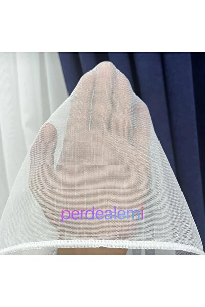 perdealemi Bamboo Linen Tulle Curtain Sparse Pleat 1X2
