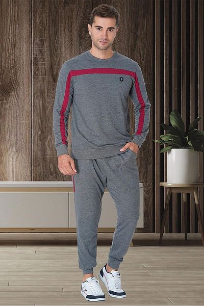 Mavelle Men's Plus Size Bottom Top Pajamas Suit 2784