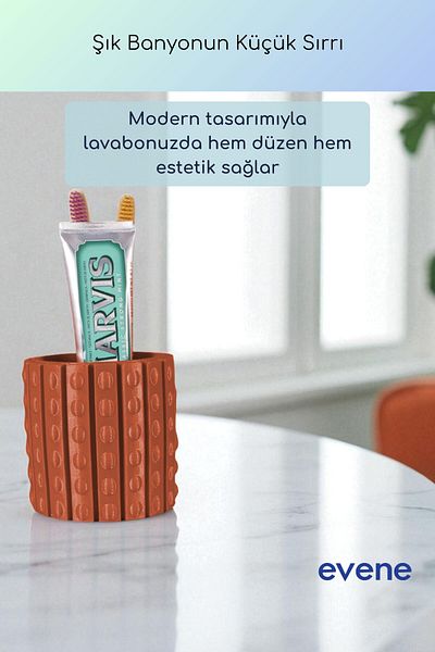 Evene Θήκη οδοντόβουρτσας Βάση οδοντόβουρτσας Βάση οδοντόβουρτσας Terracotta Color Model 91