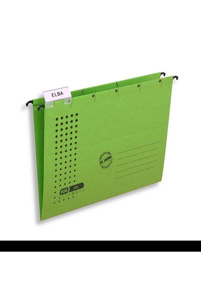 ELBA Dosar simplu suspendat A4, carton 240 g/m², capacitate 330 de coli, culoare verde