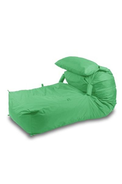 Pufrelax Fotoliu Yoga XL si Perna Pufrelax, material impermeabil, Green Apple