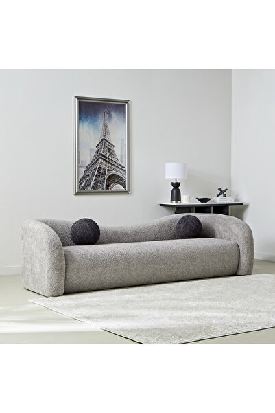 Home Box أريكة باليرمو القماشية ذات الأربعة مقاعد مع وسادتين