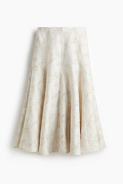 H&M Jakarlı Dokuma Etek