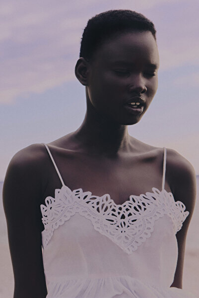 H&M Dantel Şeritli ve Askılı Üst