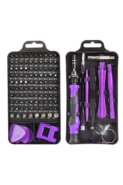 choice2 Purple 115 in 1 Precision Screwdriver Set Multifunctional Magnetic Re...
