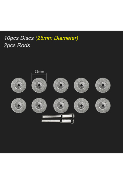 Choice6 قرص قطع ماسي 25 مم، عجلات قرص قطع دوارة، شفرة منشار دائري لأداة دريمي...
