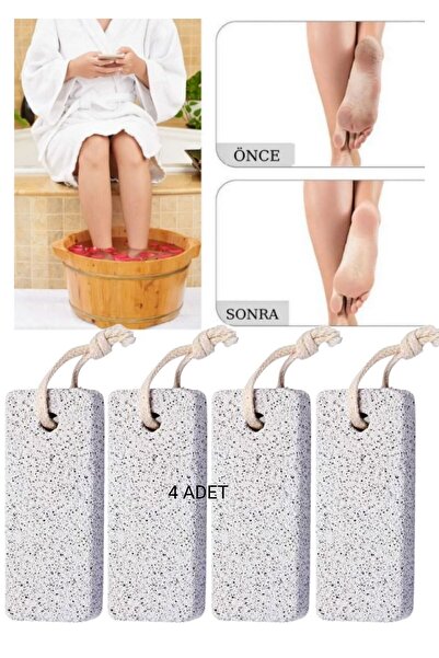 Hızlı Çeyiz Ayak Tabanı Bakım Törpüsü Topuk Nasır Temizleme Topuk Taşı 4 Adet
