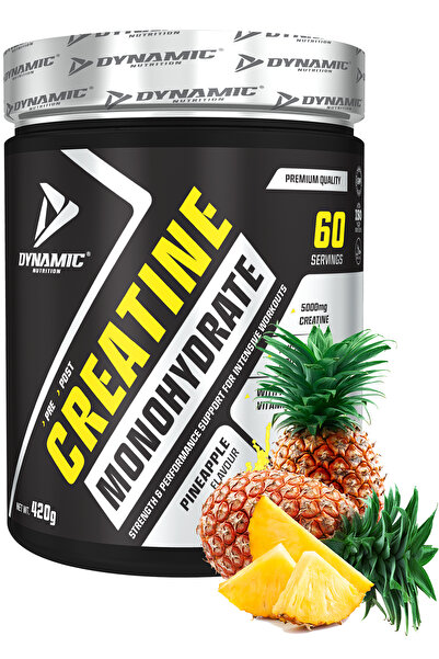 Dynamic Nutrition Creatine - 840g (420Gx2Pcs) - Pineapple - 120 Servings - Gifted - Monohydrate Micronized - 100% Creatine