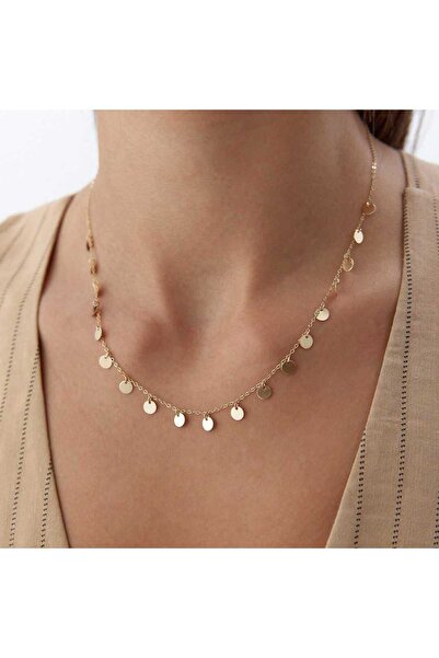 Cherry by Özkonak Disk Pullu Kolye