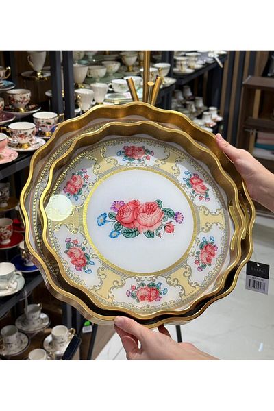 Onedekor 2Pcs Irya Luxury Tray