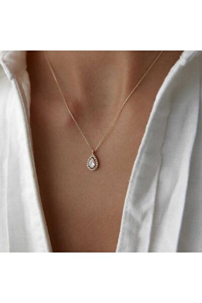 Cherry by Özkonak Moonlit Drop Damla Baget Kolye