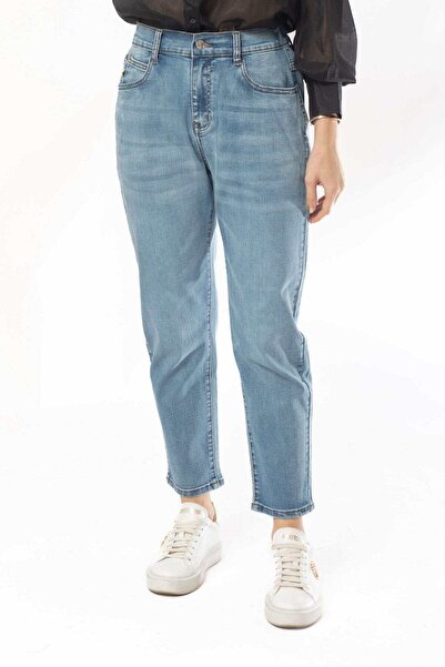 mica Solid Midi Jeans Skirt with Pockets
