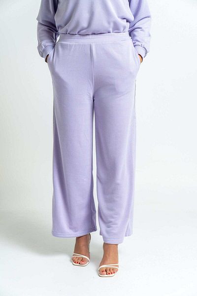 mica Plain Long Pants with Side Stripe