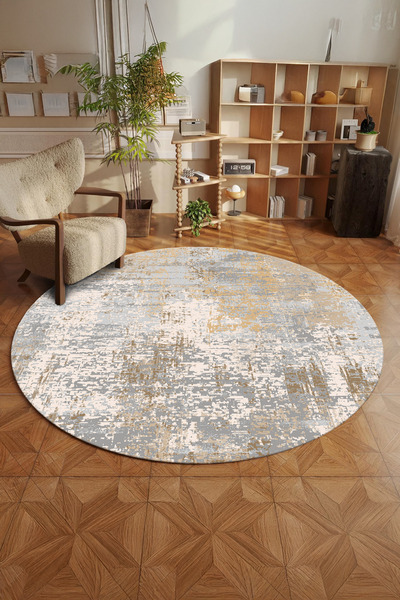 ferahome Dijital Baskılı halı Yıkanabilir Kaymaz Taban Salon Halısı (4B)