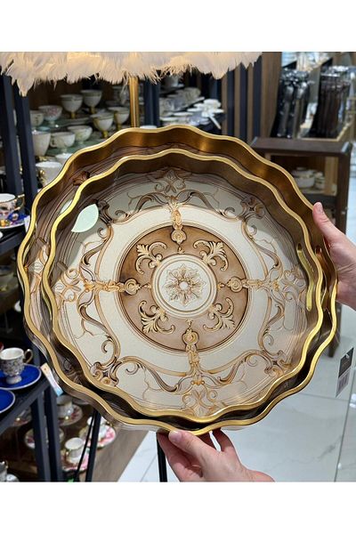Onedekor 2Pcs Liora Luxury Tray