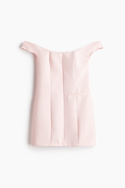 H&M Omuzları Açık Elbise