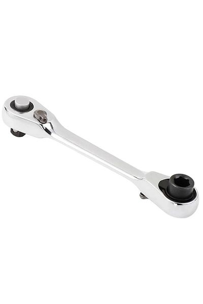 Choice 2 in 1 Mini Treble 1/4 Ratchet Wrench Double Ended Quick Socket Ratchet Wrench Screwdriver Hex Torqu