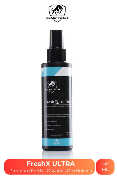 kraftech FreshX ULTRA - Premium Fresh Okyanus Oto Araba Kokusu - 150 ML