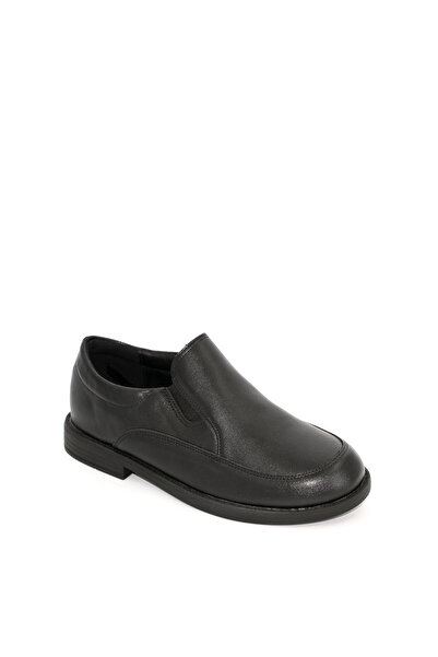 Geoomnii Boys’ Black School Shoes – Durable, Anti-Slip & Easy Closure