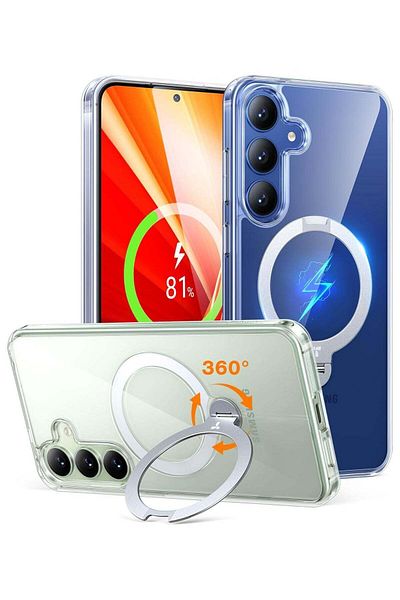 TORRAS حامل مغناطيسي دوار 360 درجة لجراب Samsung Galaxy S25 Plus (2025)