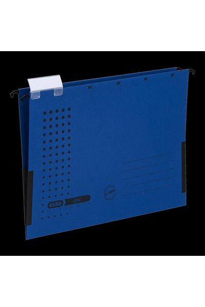 ELBA Dosar suspendat Ultimate cu clișeu A4, carton 240 g/m², capacitate 330 de coli, culoare albastru închis