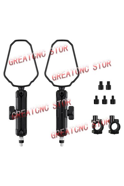 Choice black High Quality Universal Motorcycle Rear View Mirrors Foldable Rear View Handlebar Side Mirror A