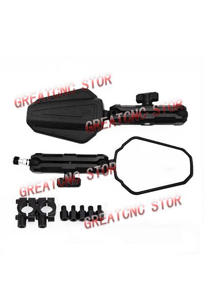 Choice black Folding Motorcycle Rearview Mirrors Off Road Adv Wide Side Mirrors for KTM 390 Duke 790 890 Ad