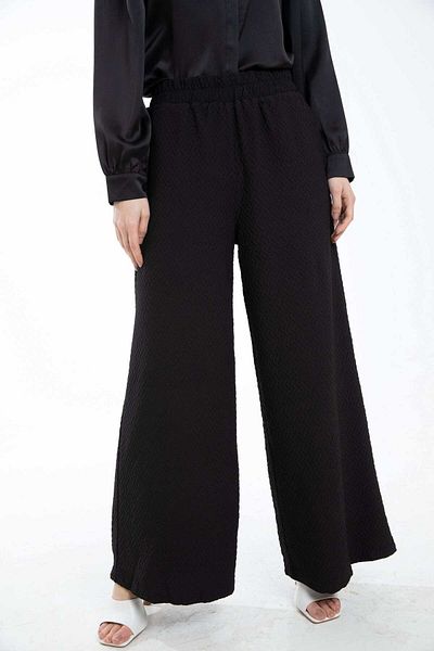 mica Women's Wide-Leg Printed High-Waisted Long Trousers