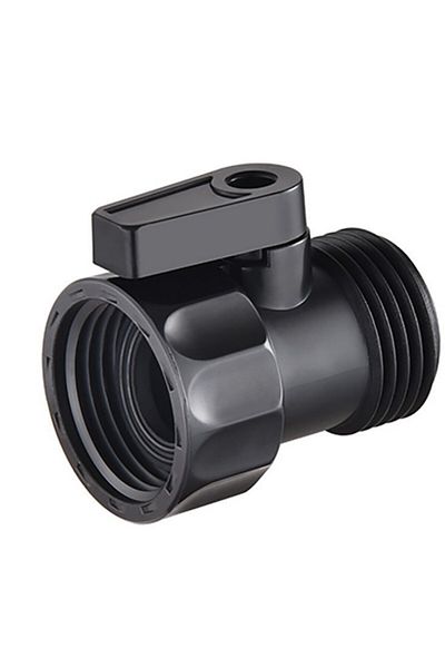 Choice 1pcs 1pcs 3/4" Plastic Garden Hose Shut Off Valve Standard Water Shutoff Valve Shut Off Ball Valve T