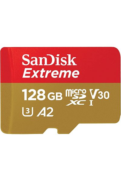 SanDisk بطاقة Micro SD Extreme microSDXC UHS-I سعة 128 جيجابايت - SDSQXAA-128G-GN6MA