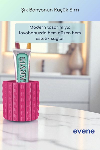 Evene Θήκη οδοντόβουρτσας Βάση οδοντόβουρτσας Βάση οδοντόβουρτσας Φούξια Χρώμα Μοντέλο 91