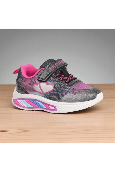 BUCKHEAD Girl's Lighted Sneakers, Flex Foam Sole, Running Shoes, Comfortable Daily Sneaker