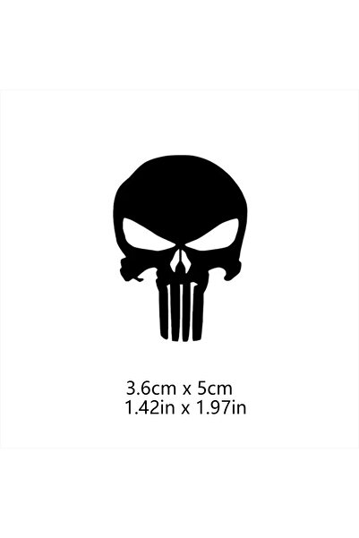 choice2 Black Skull Head Motorcycle Glow Stickers Waterproof Moto Helmet Deco...