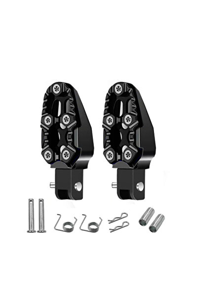Choice1 Black Motorcycle modification accessories: aluminum alloy foot pedal,...