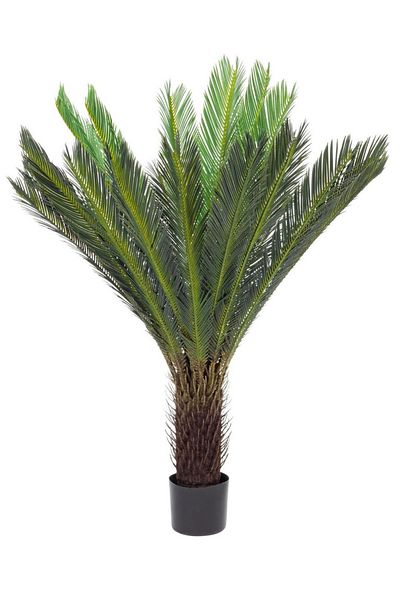 Bizzotto Palmier artificial Cycas cu 28 frunze in ghiveci 120 h