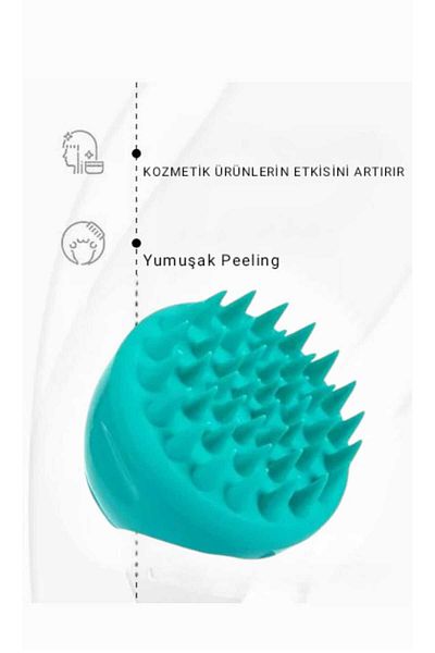 NikAr Home Silicone Shampoo Brush Scalp Massage Comb, Soft Bath Massage Brush Shower Brush
