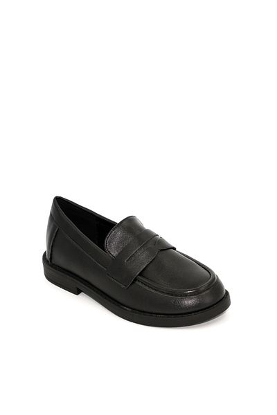 Geoomnii Black School Shoes for Boys – Easy Closure & Daily Comfort
