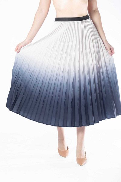 mica Women's Colorful Pleated Midi Skirt
