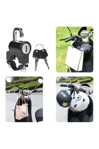 Choice SDTW Anti-theft Helmet Lock Handlebar Mount Motorcycle Electric Motorbike Universal Security Met...