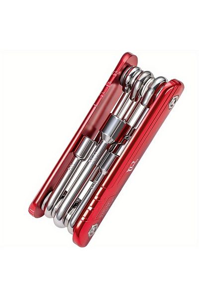 Choice Red 6-inch Portable Sleeve Tool Combos Set Outdoor Metric Folding Socket Wrench Multifunction Househ