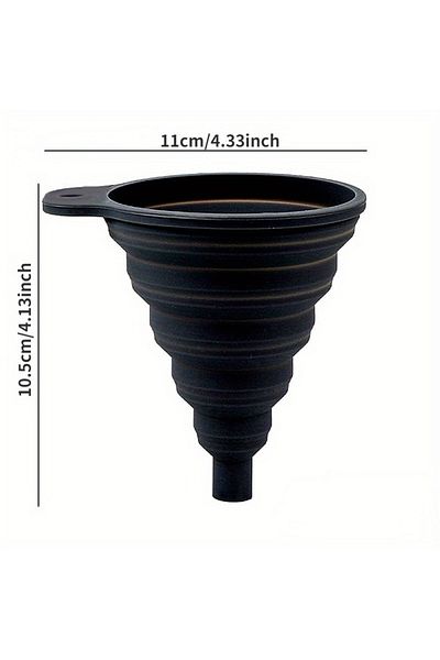 Choice Motorcycle Engine Oil Funnel Universal Silicone Liquid Funnel Foldable Portable Car Oil Change Fu...